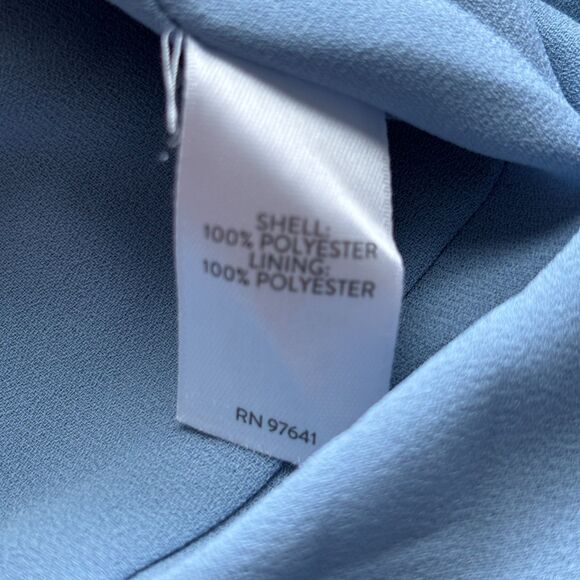 J. Jill Wearever Collection Breeze Flounce Hem Midi Dress Floral Blue Sz MP F142 - Picture 8 of 10